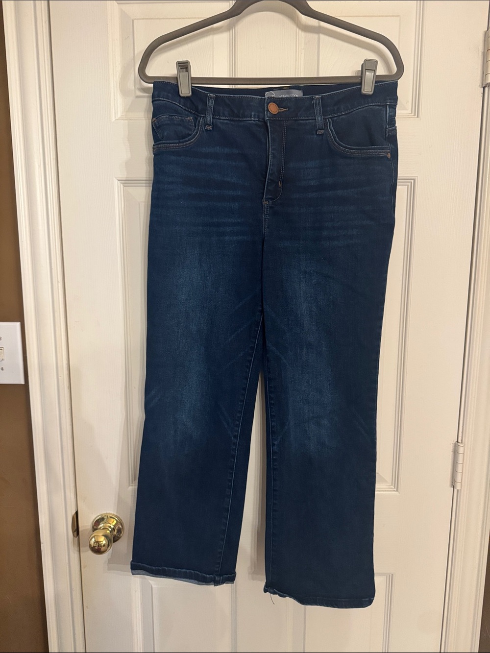 Wit & Wisdom Dark Indigo Straight Leg Jeans